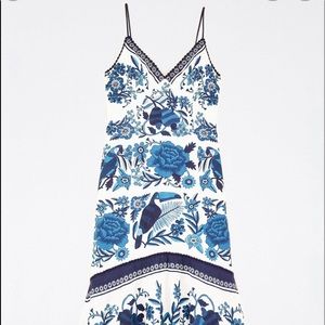 Farm Rio tropical tiles maxi dress multi XL NWT